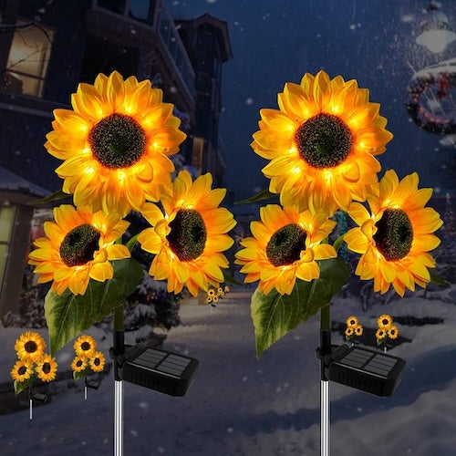 Luci a forma di girasole BloomGlow™ - 80 cm